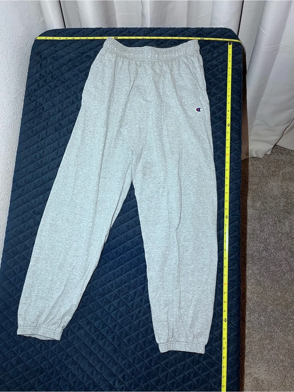 Champion Light Gray Heather Men's Sweatpants - Loose Fit
